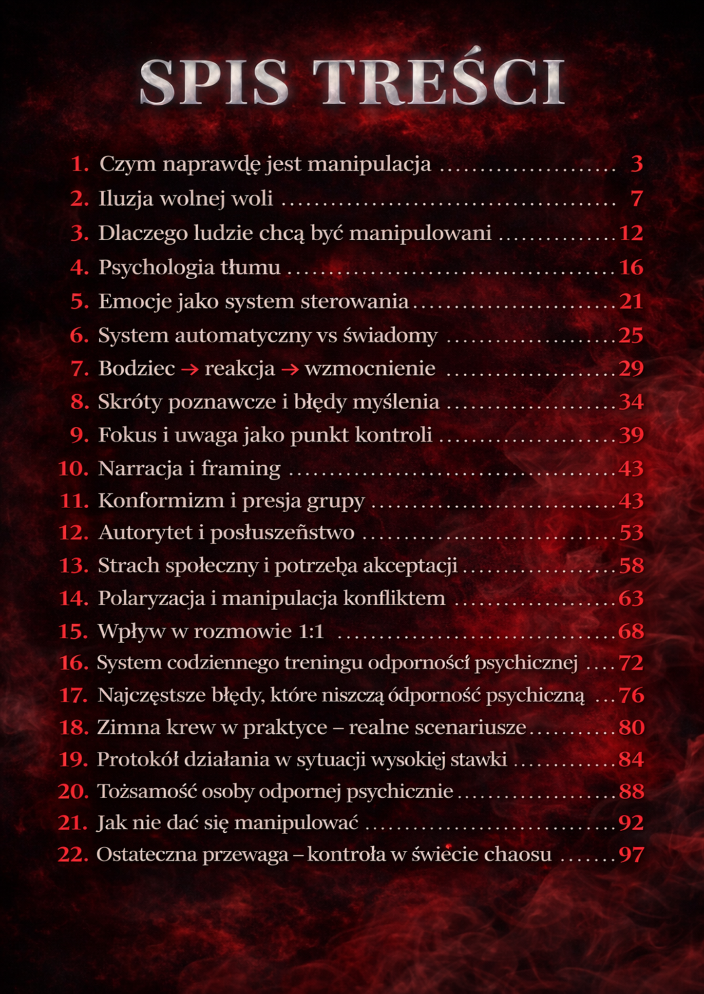 ARSENAŁ ABSOLUTNEJ KONTROLI - CZARNA LISTA, SPOŁECZNA PRESJA, EGZYSTENCJALNY CHAOS, PSYCHOLOGIA KONTROLI, TOKSYCZNE UZALEŻNIENIE, IMPERIUM MILCZENIA