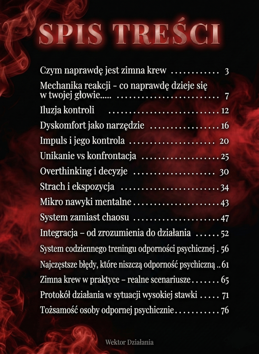 ZIMNA KREW - ODPORNOŚĆ PSYCHICZNA W SYTUACJACH O NAJWYŻSZEJ STAWCE