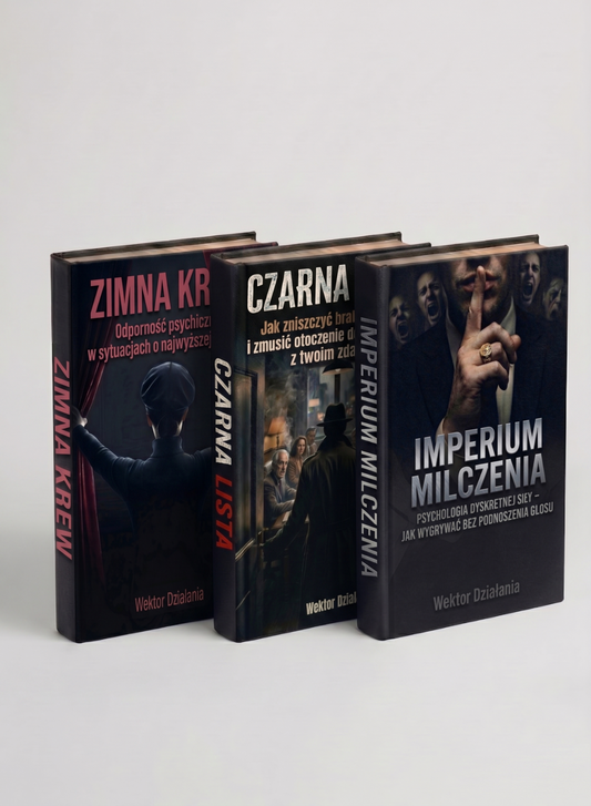 ZESTAW WYSOKIEJ STAWKI - ZIMNA KREW + CZARNA LISTA+ IMPERIUM MILCZENIA