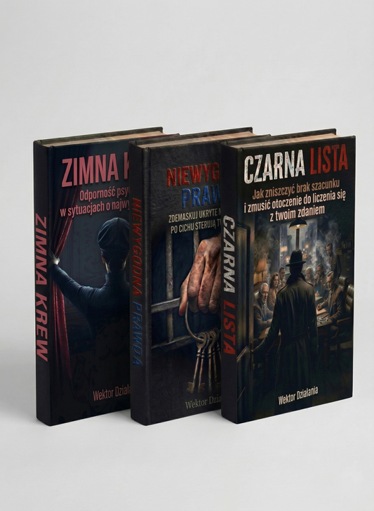 ZESTAW UKRYTEJ DOMINACJI - ZIMNA KREW + NIEWYGODNA PRAWDA + CZARNA LISTA